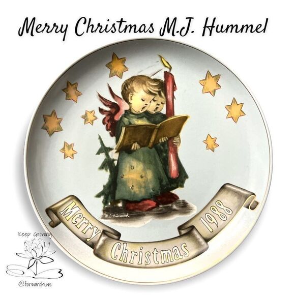 M.J. Hummel Christmas Plates 1987-1990 | 4 Plate Collection - Picture 6 of 12